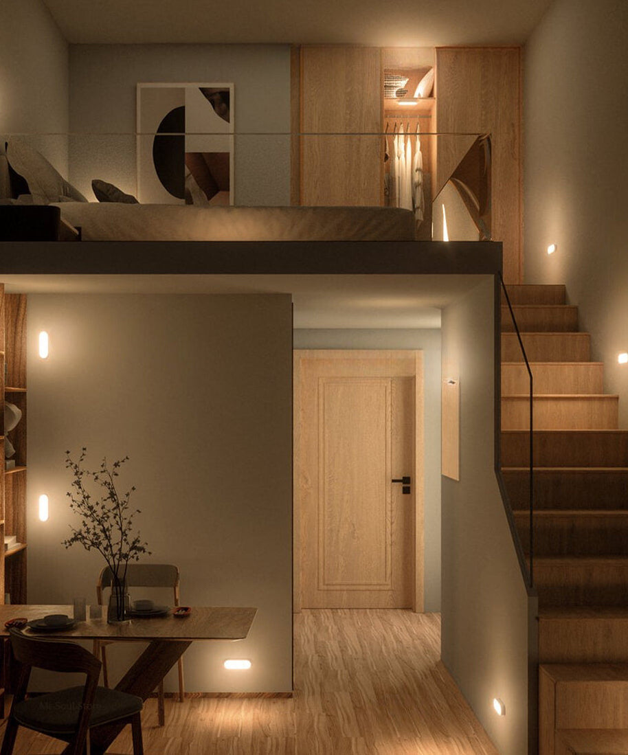 LED Wandlamp Minimalistisch met Bewegingssensor en USB Oplaadbaar