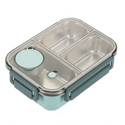 Lunchbox RVS met Vakjes Geïsoleerd Warmhoudfunctie