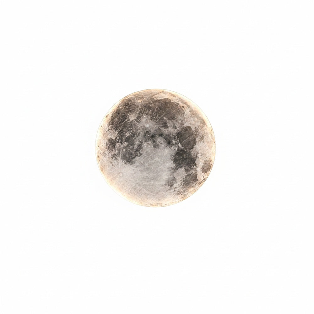 Maan LED Lamp Rond met 3D Maanoppervlak - Wand- en Plafondlamp Modern