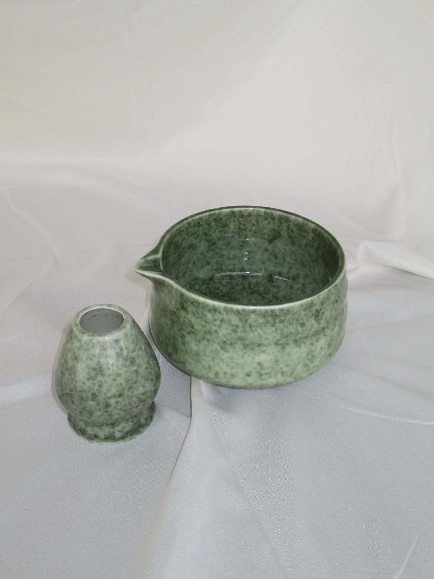Matcha Kom met Klopper Houder Keramisch Geglazuurd Set