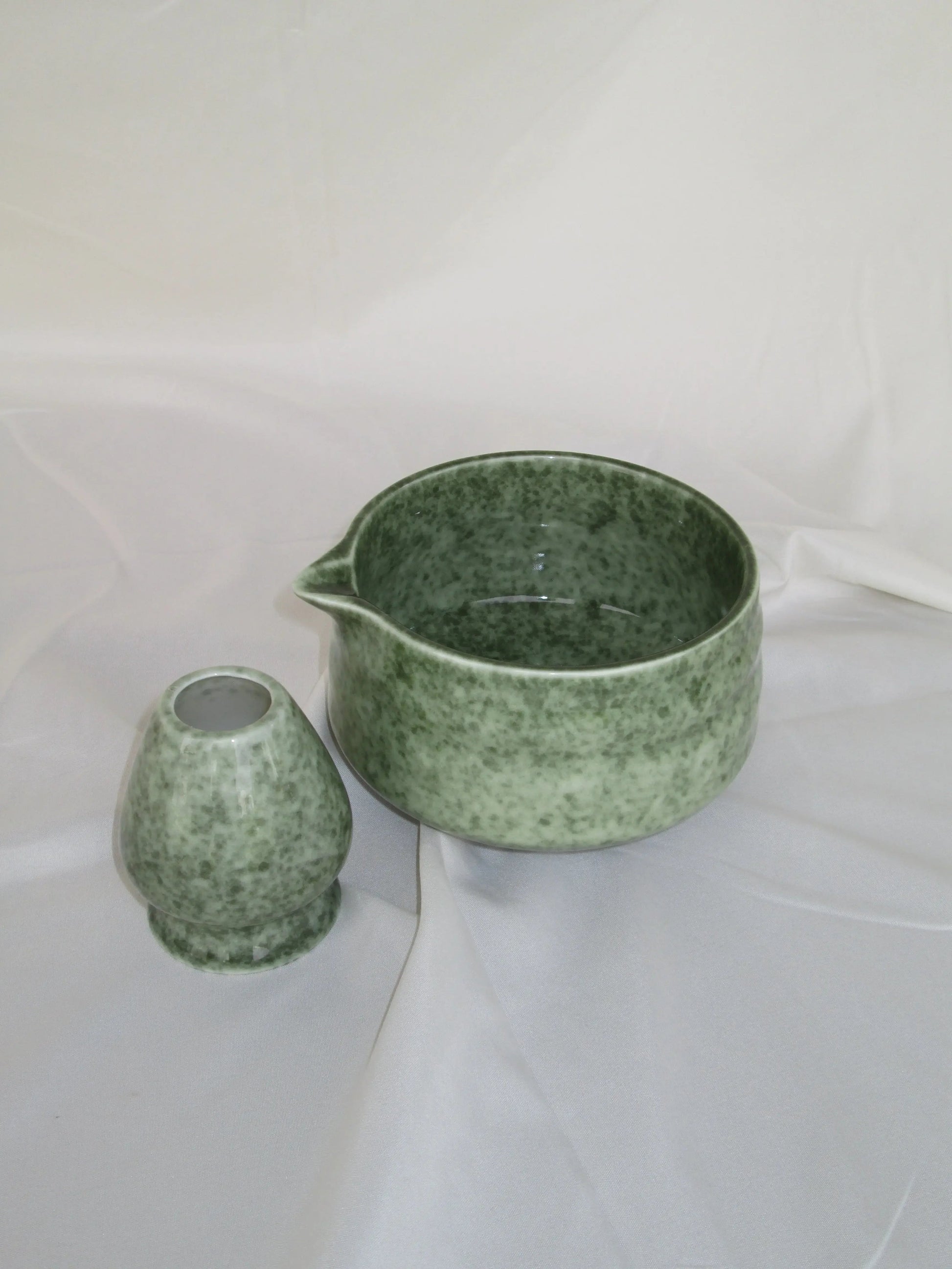 Matcha Kom met Klopper Houder Keramisch Geglazuurd Set