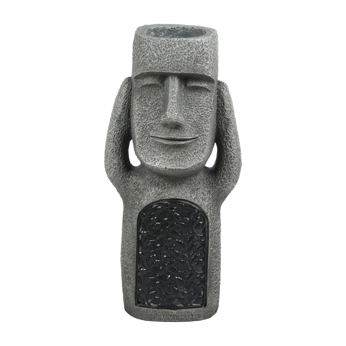 Moai Bloempot met Geïntegreerde LED Verlichting voor Tuin en Balkon