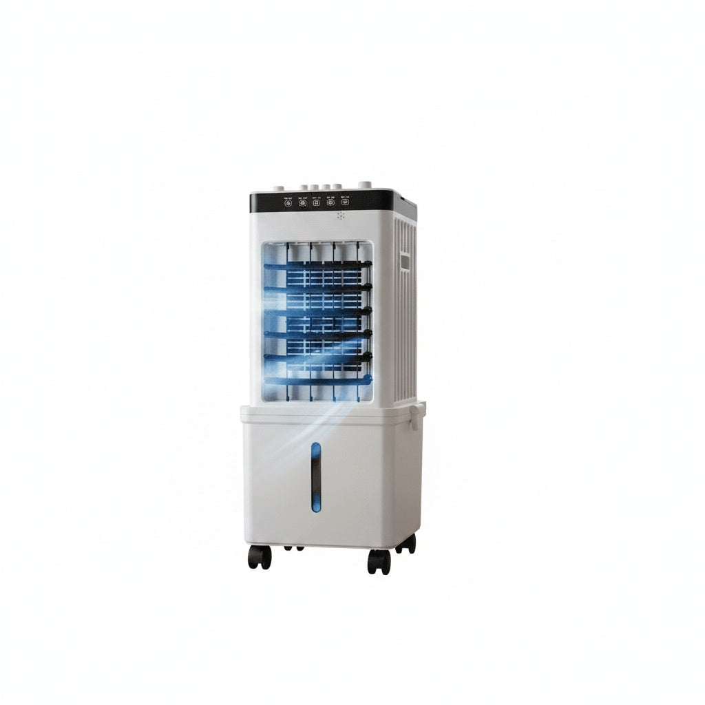 Mobiele Aircooler 3-in-1 met Afneembaar Waterreservoir en Wieltjes