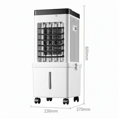 Mobiele Aircooler 3-in-1 met Afneembaar Waterreservoir en Wieltjes