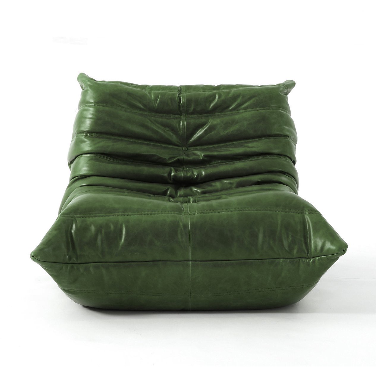 Modulaire Lounge Fauteuil en Bank Retro Design met Geplooide Bekleding