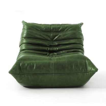 Modulaire Lounge Fauteuil en Bank Retro Design met Geplooide Bekleding