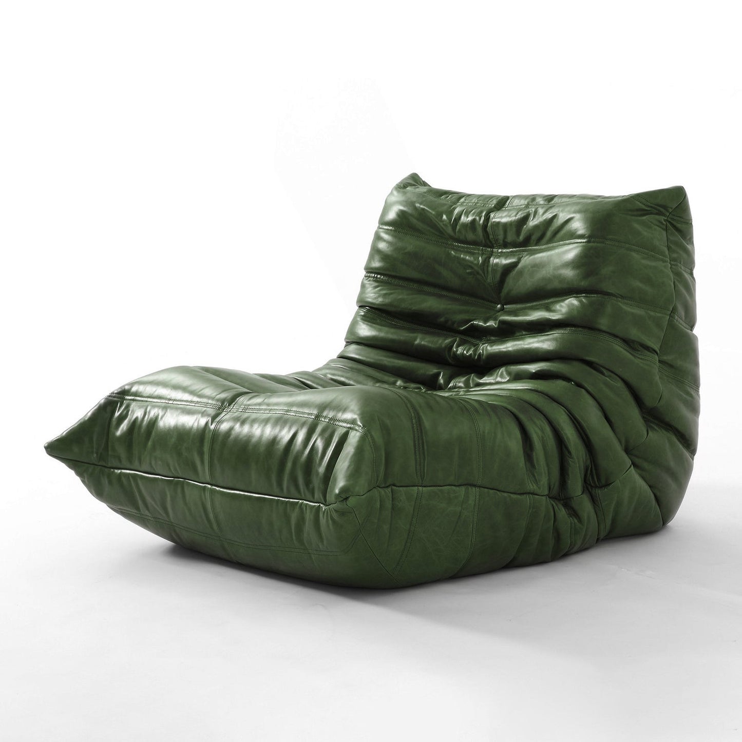 Modulaire Lounge Fauteuil en Bank Retro Design met Geplooide Bekleding