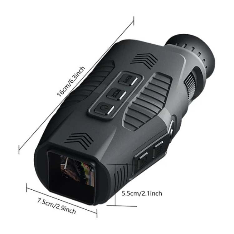 Nachtzicht Monoculair HD IR met 10x Zoom en Infrarood Verlichting