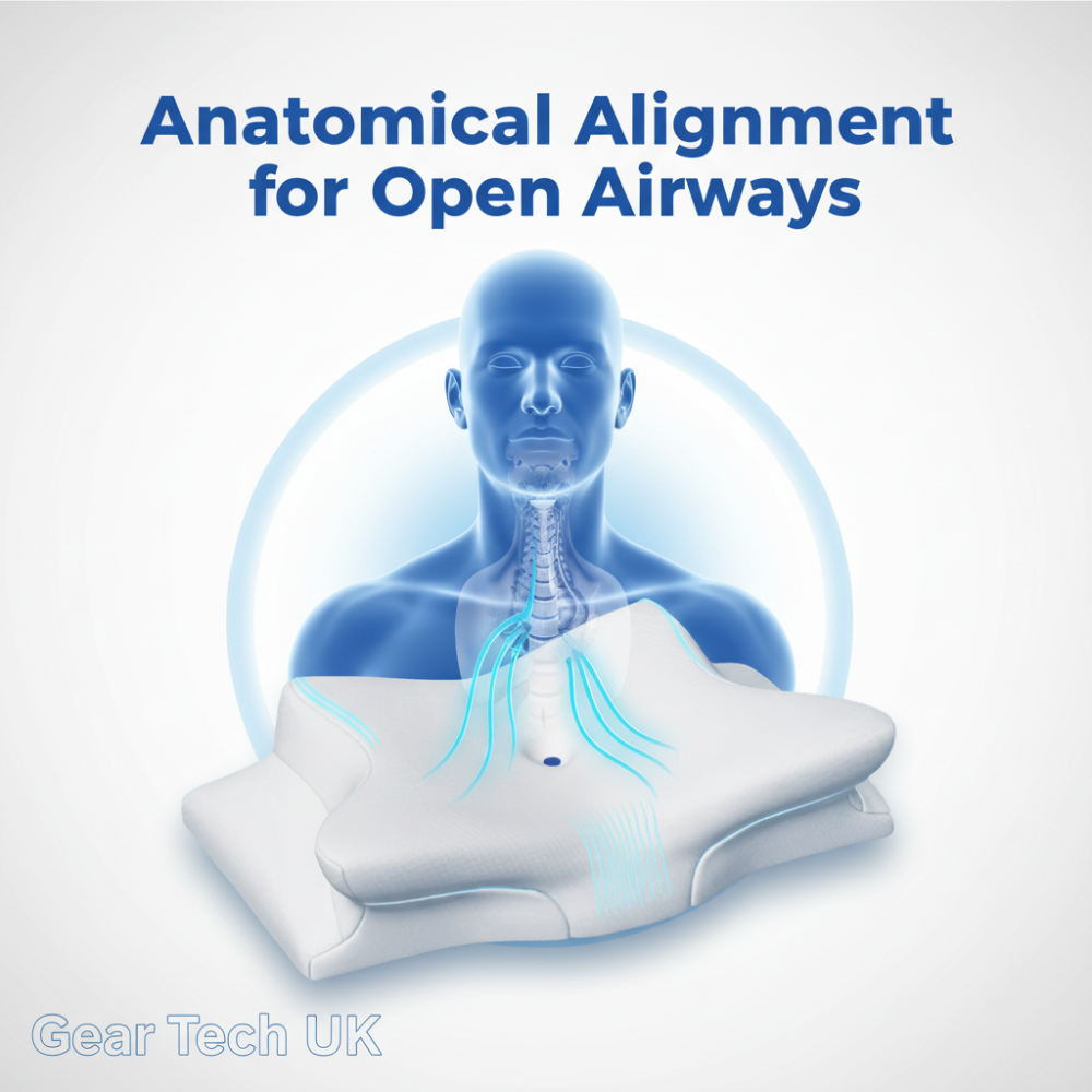 Nekkenkussen Anti-Snurk met Anatomische Ondersteuning en Afneembare Hoes