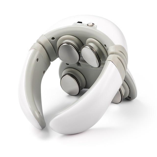 Nekmassage Apparaat Draadloos 4D met Warmtefunctie en Magnetische Pulsen