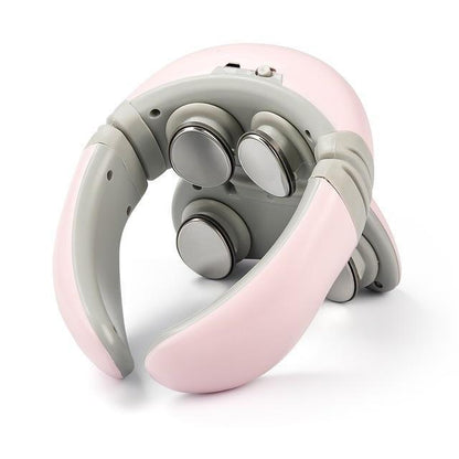 Nekmassage Apparaat Draadloos 4D met Warmtefunctie en Magnetische Pulsen