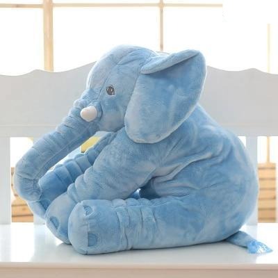 Olifant Knuffelkussen voor Baby's en Kinderen met Afneembare Hoes