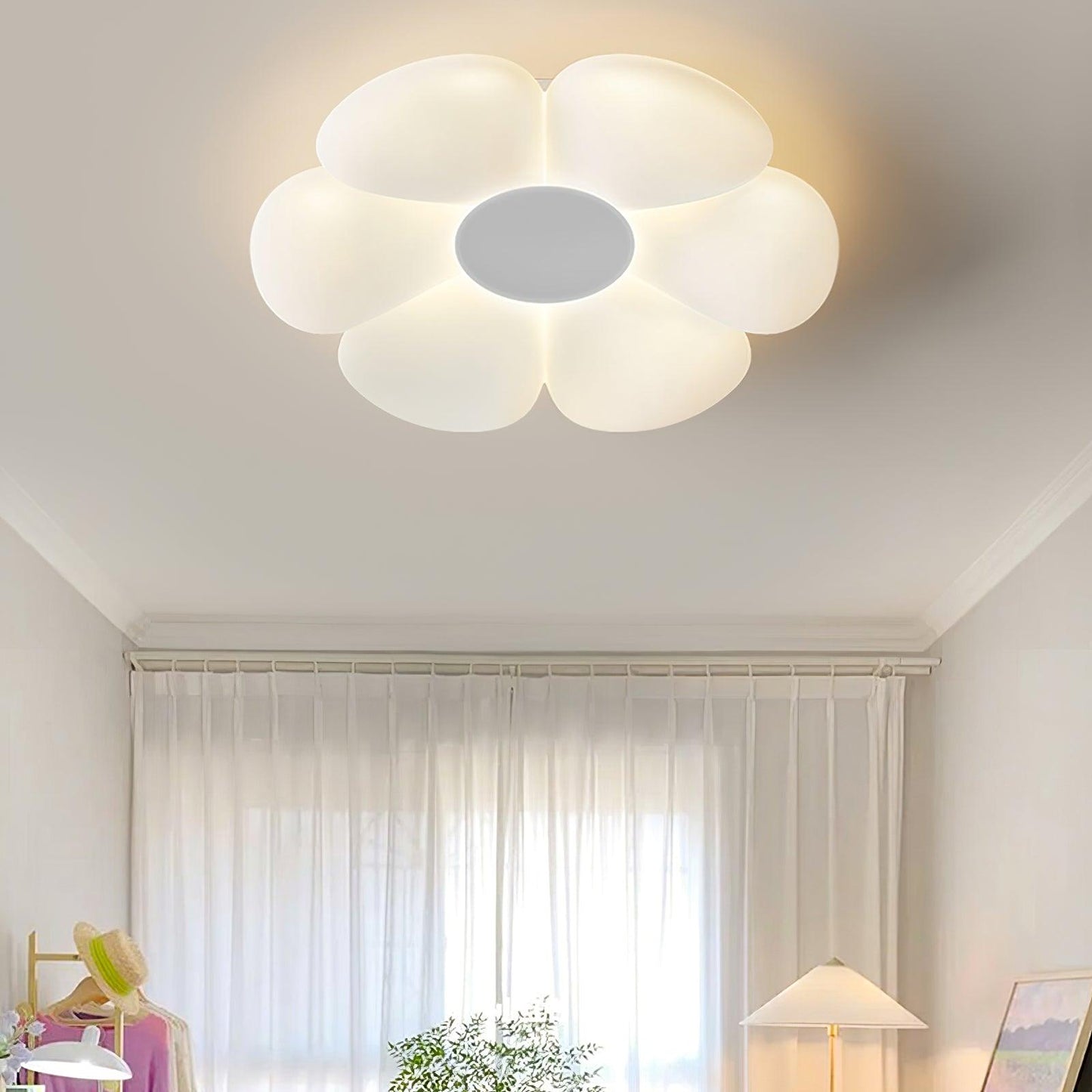 Plafondlamp Bloem Kinderkamer met Geïntegreerde LED en Dimbare Uitvoering