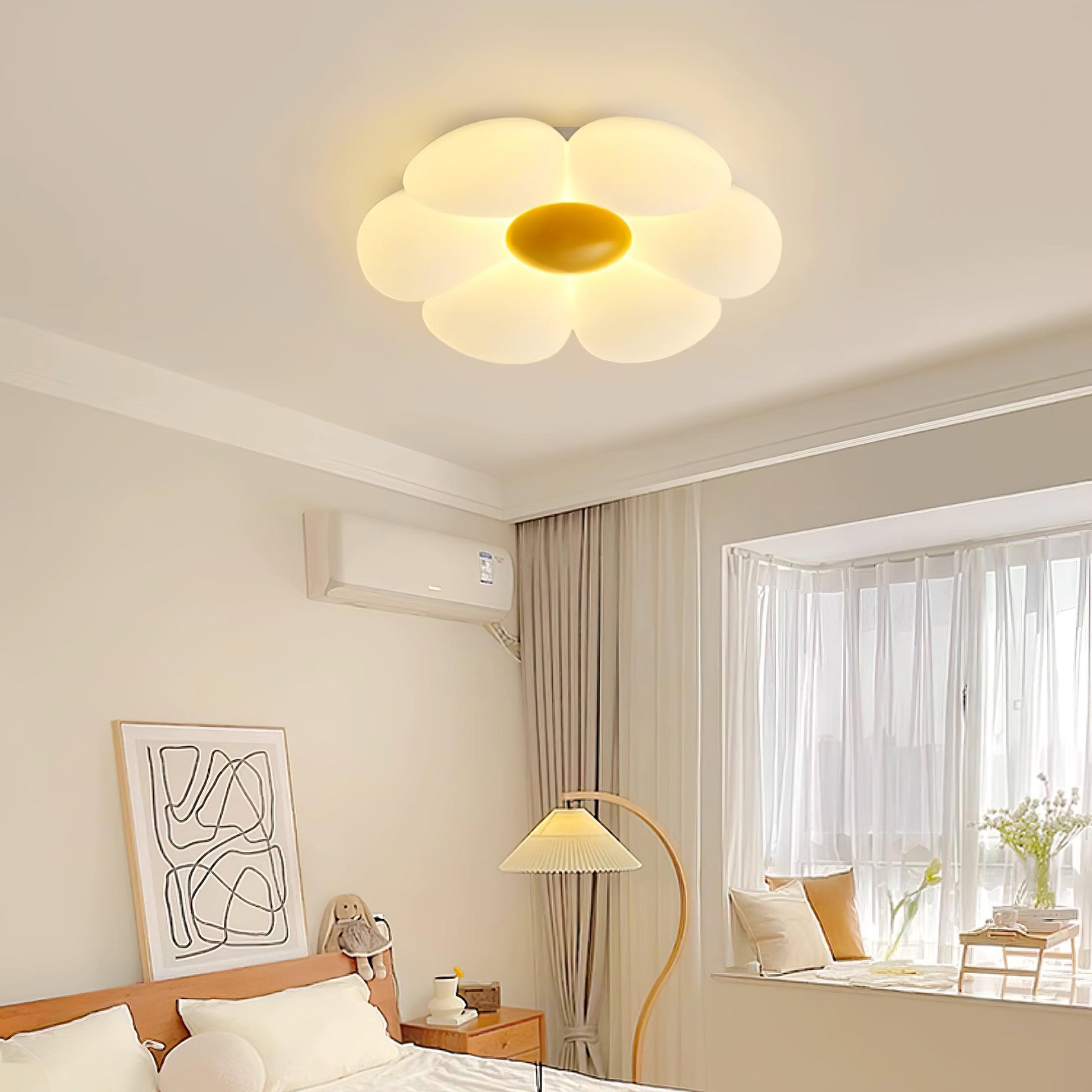 Plafondlamp Bloem Kinderkamer met Geïntegreerde LED en Dimbare Uitvoering