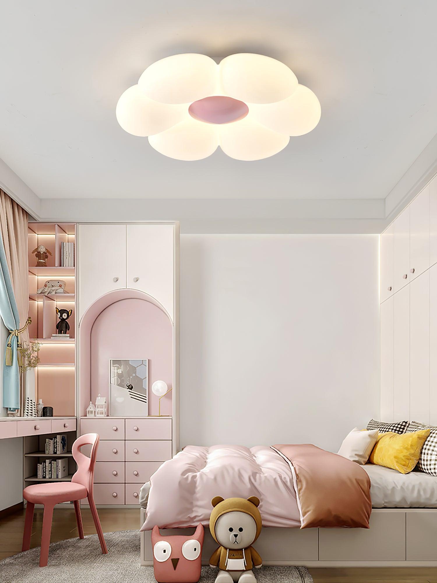Plafondlamp Bloem Kinderkamer met Geïntegreerde LED en Dimbare Uitvoering