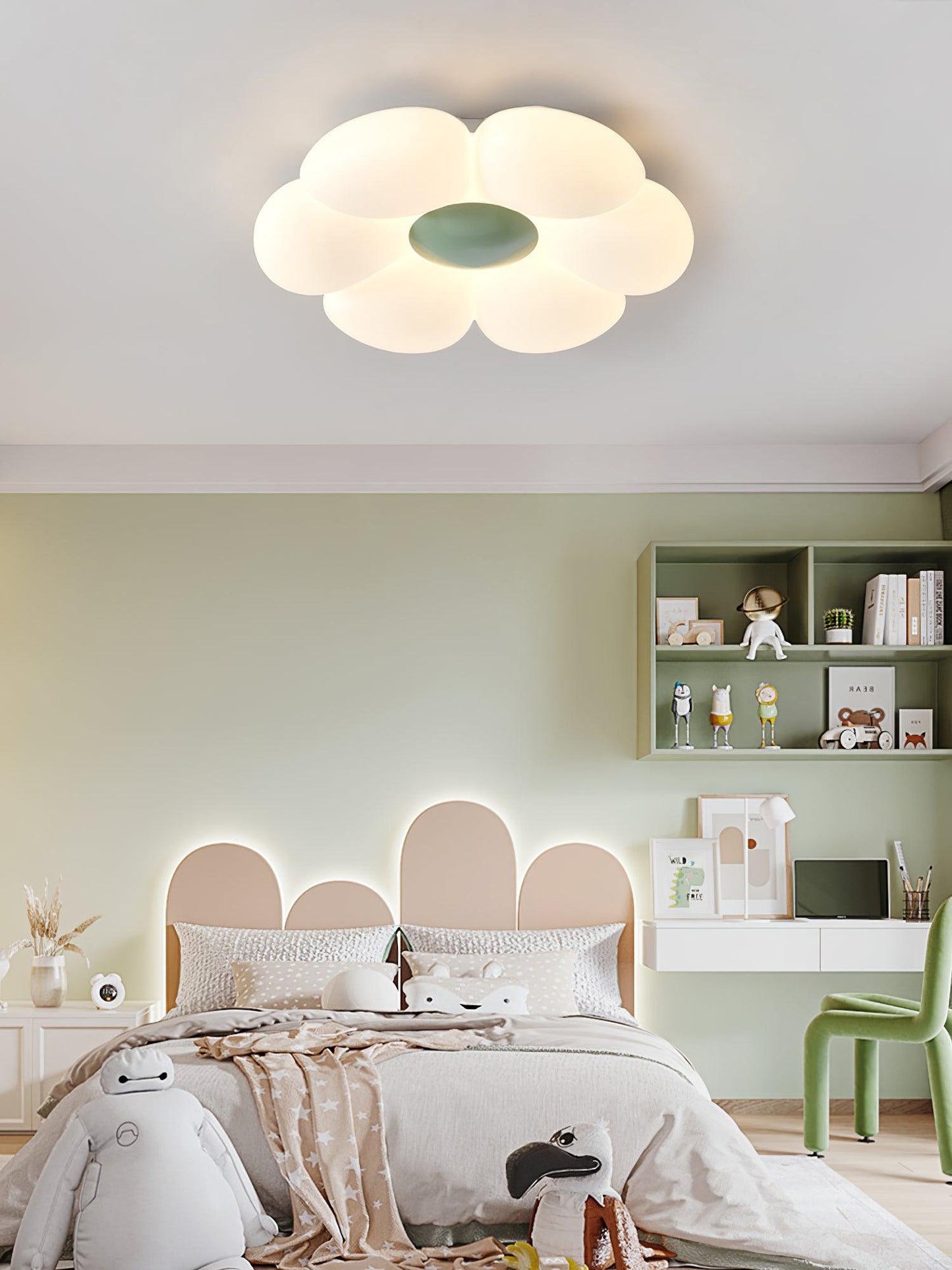 Plafondlamp Bloem Kinderkamer met Geïntegreerde LED en Dimbare Uitvoering