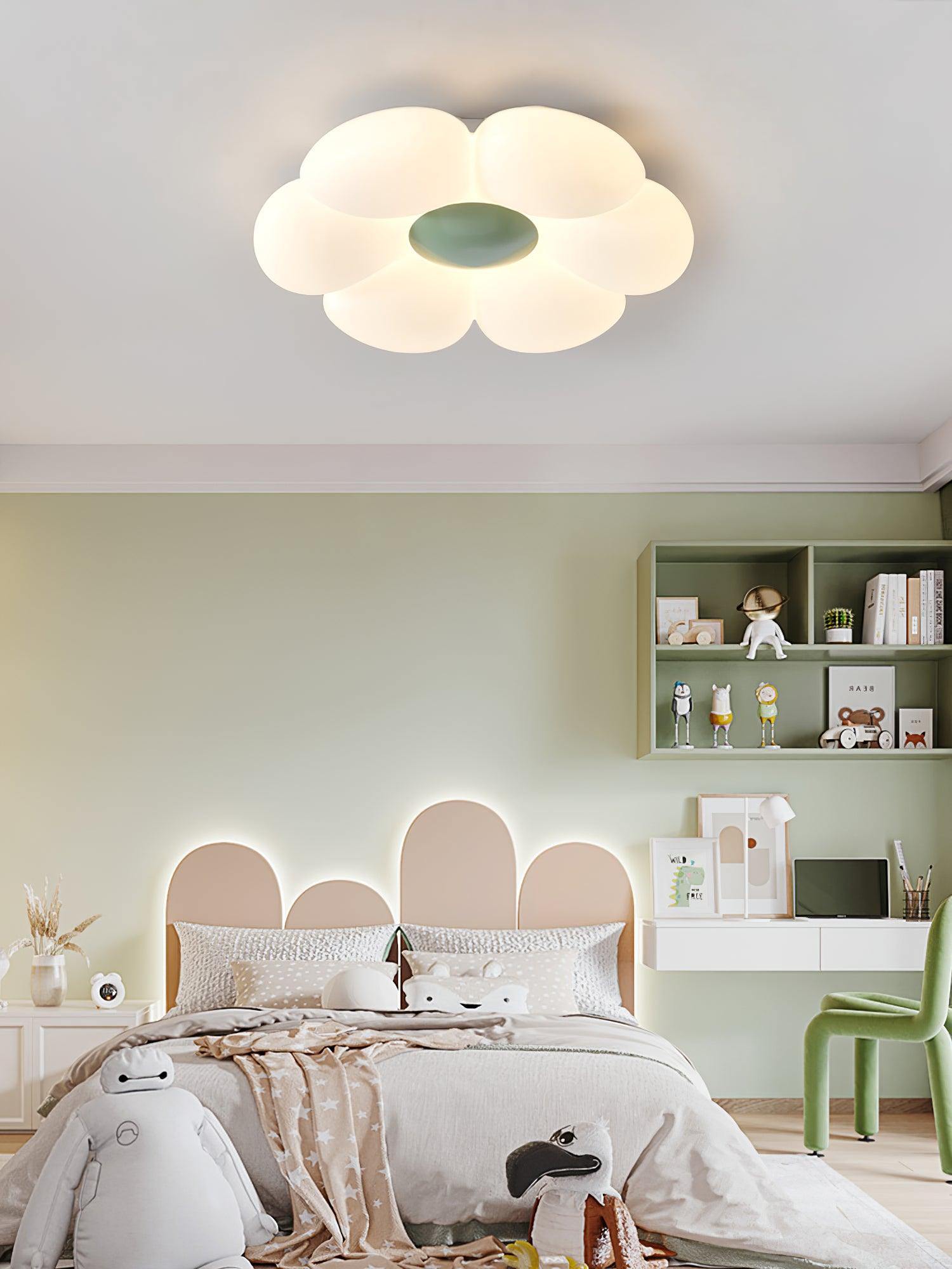 Plafondlamp Bloem Kinderkamer met Geïntegreerde LED en Dimbare Uitvoering