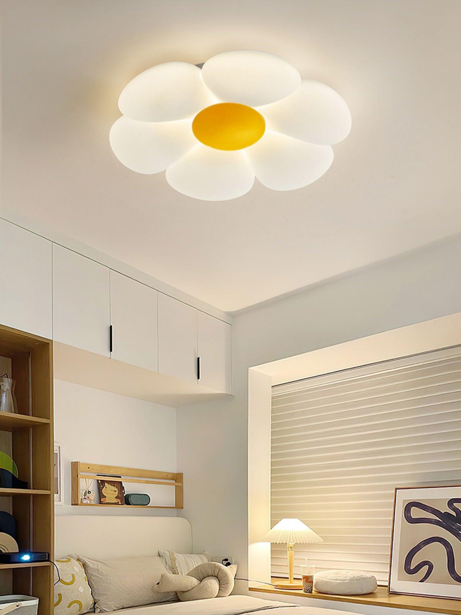 Plafondlamp Bloem Kinderkamer met Geïntegreerde LED en Dimbare Uitvoering