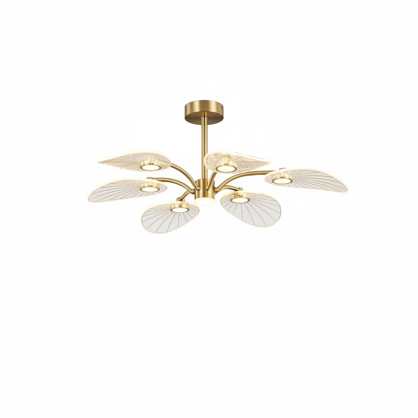 Plafondlamp Bohemian met Bladvorming en Geïntegreerde LED