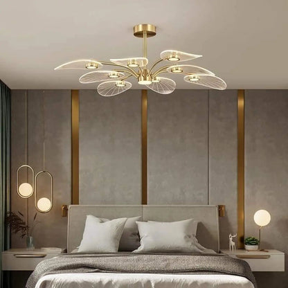 Plafondlamp Bohemian met Bladvorming en Geïntegreerde LED