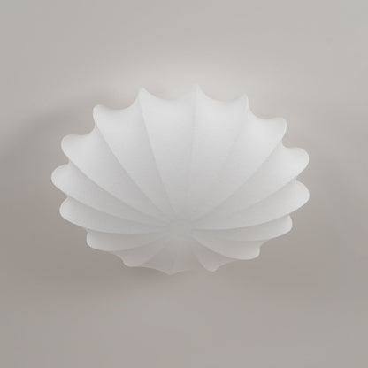 Plafondlamp Bohemian met Bloemvormige Stalen Draadkap en Stoffen Bekleding