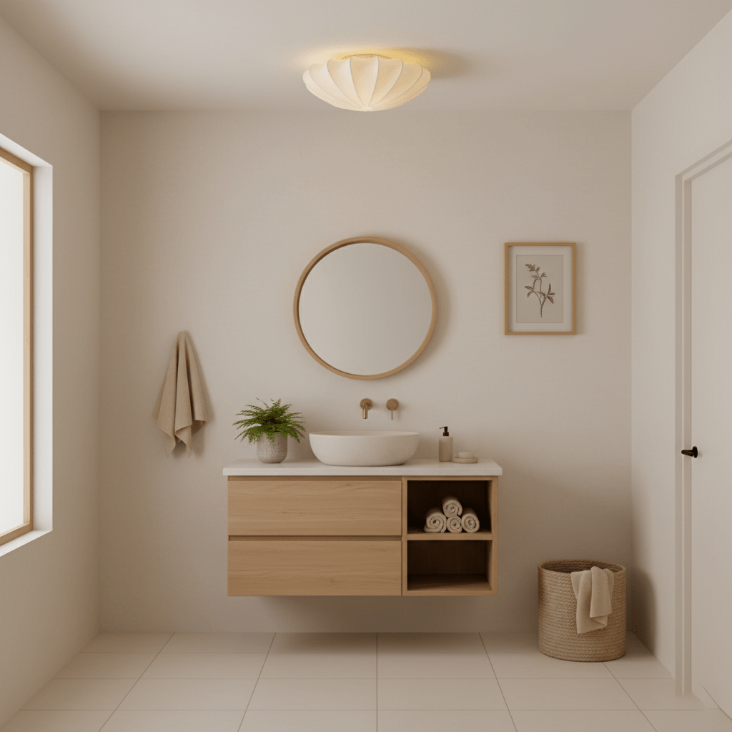 Plafondlamp Bohemian met Bloemvormige Stalen Draadkap en Stoffen Bekleding