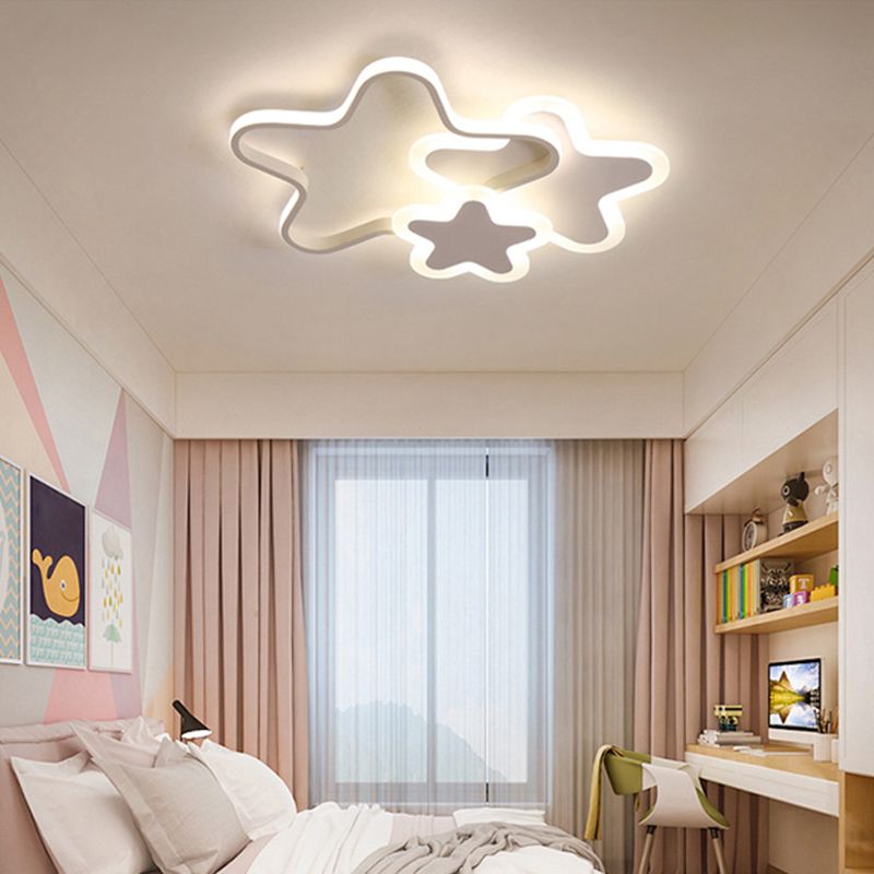 Plafondlamp Kinderkamer LED met Ster, Hart of Wolk Vorm
