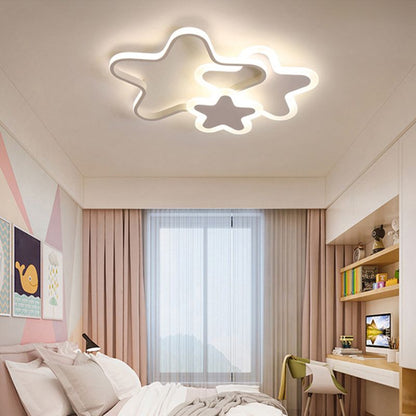 Plafondlamp Kinderkamer LED met Ster, Hart of Wolk Vorm