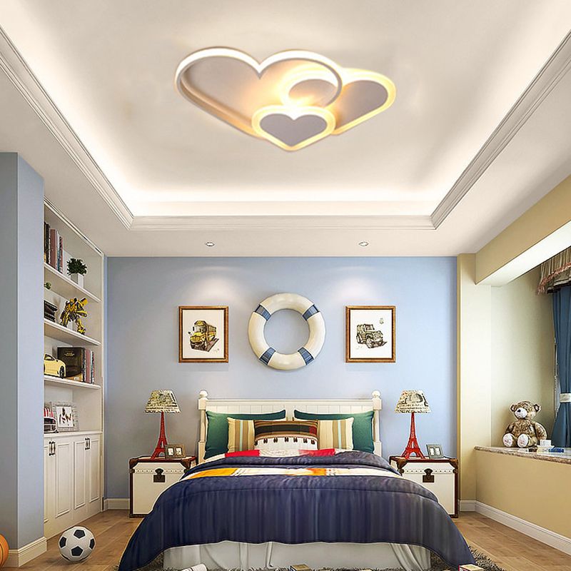 Plafondlamp Kinderkamer LED met Ster, Hart of Wolk Vorm