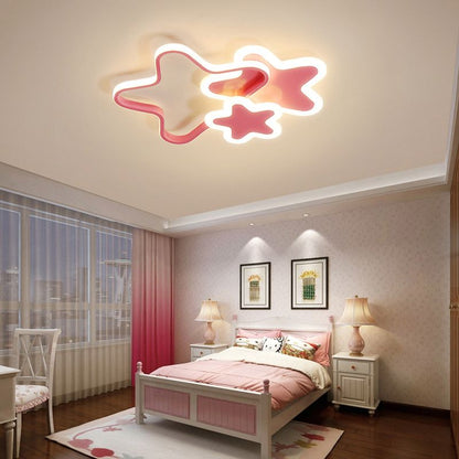 Plafondlamp Kinderkamer LED met Ster, Hart of Wolk Vorm
