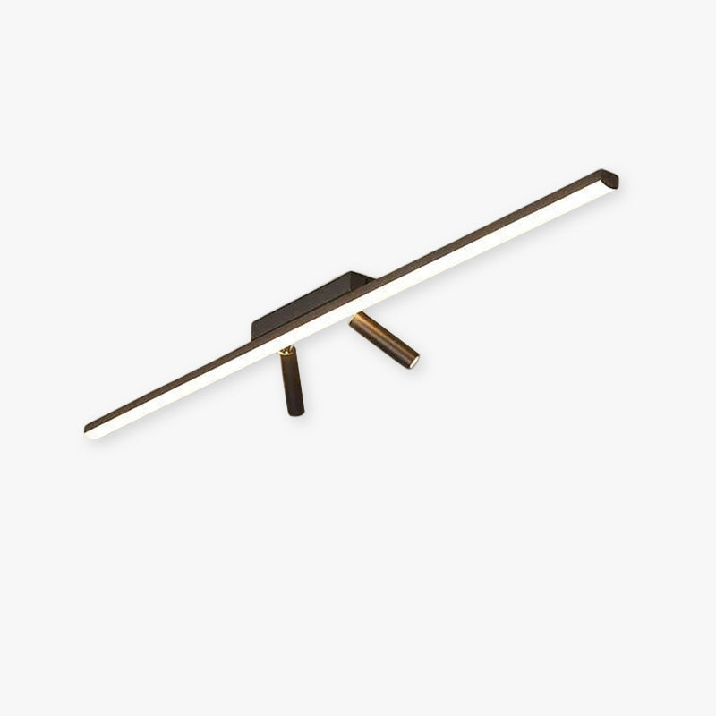 Plafondlamp Minimalistisch LED met Draaibare Spots en Lineaire Lichtbalk