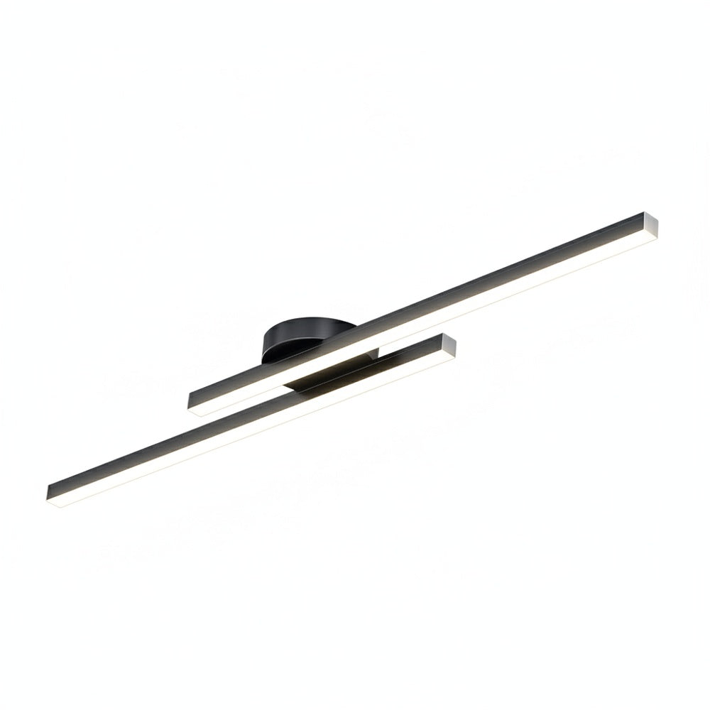 Plafondlamp Minimalistisch LED met Dubbele Lichtbalk en Geïntegreerde LED