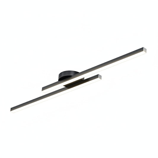 Plafondlamp Minimalistisch LED met Dubbele Lichtbalk en Geïntegreerde LED