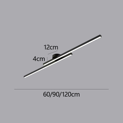 Plafondlamp Minimalistisch LED met Dubbele Lichtbalk en Geïntegreerde LED