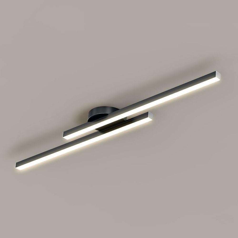 Plafondlamp Minimalistisch LED met Dubbele Lichtbalk en Geïntegreerde LED