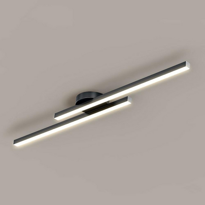Plafondlamp Minimalistisch LED met Dubbele Lichtbalk en Geïntegreerde LED