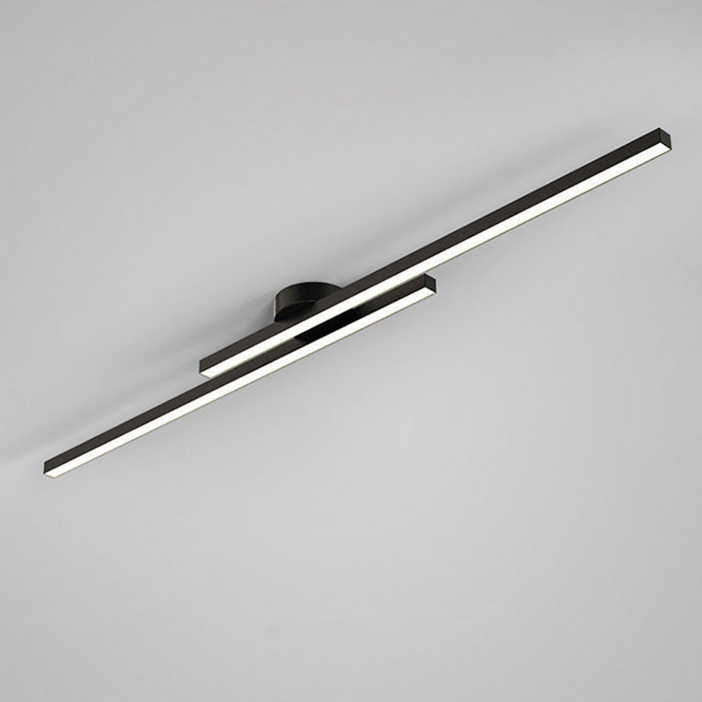Plafondlamp Minimalistisch LED met Dubbele Lichtbalk en Geïntegreerde LED