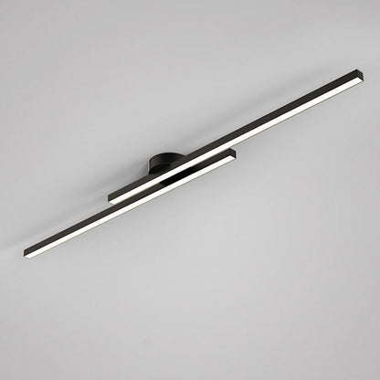 Plafondlamp Minimalistisch LED met Dubbele Lichtbalk en Geïntegreerde LED