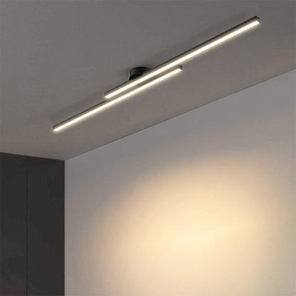 Plafondlamp Minimalistisch LED met Dubbele Lichtbalk en Geïntegreerde LED