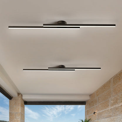 Plafondlamp Minimalistisch LED met Dubbele Lichtbalk en Geïntegreerde LED