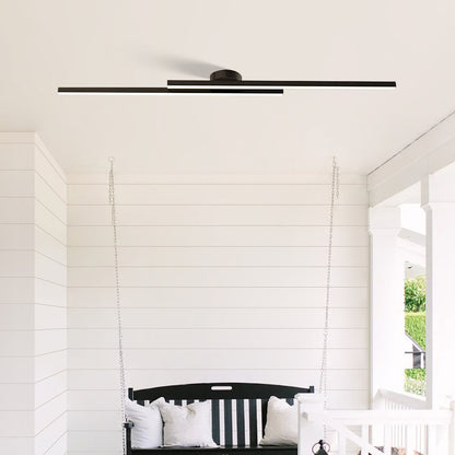 Plafondlamp Minimalistisch LED met Dubbele Lichtbalk en Geïntegreerde LED