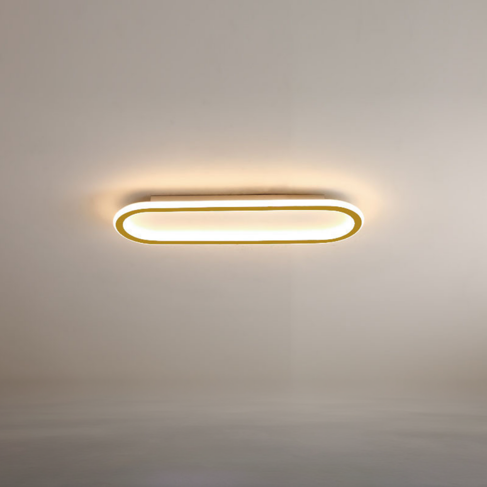 Plafondlamp Minimalistisch LED met Ovale Vorm en Ultra Dun Design