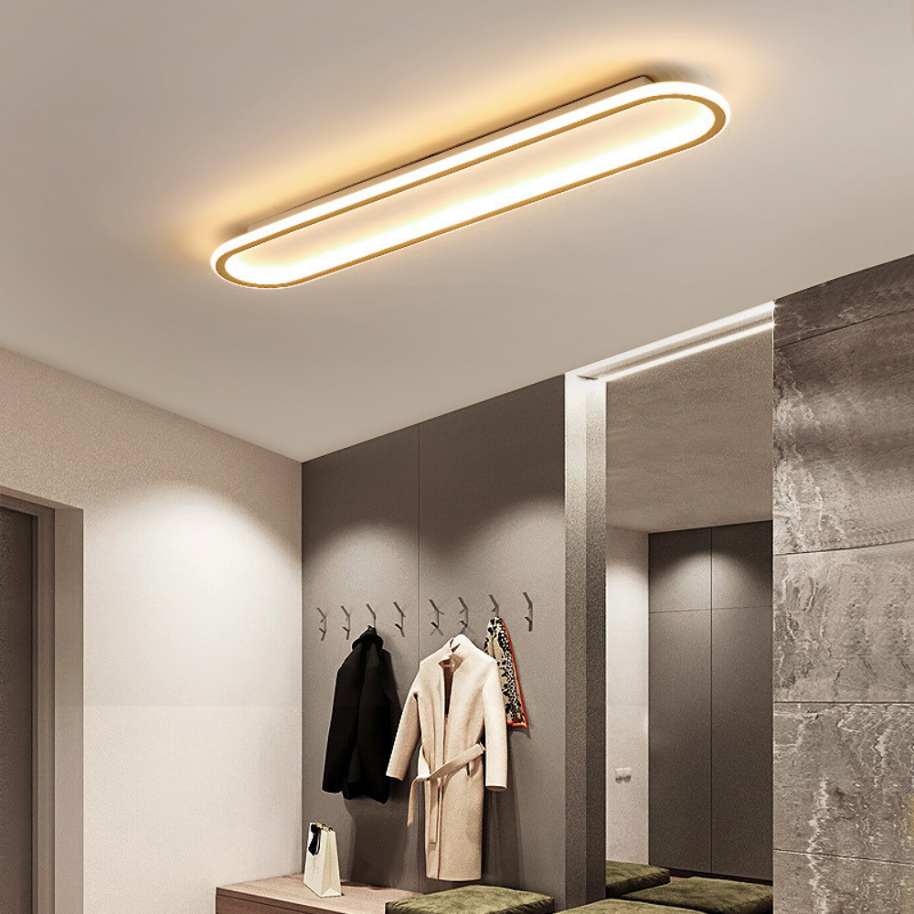 Plafondlamp Minimalistisch LED met Ovale Vorm en Ultra Dun Design