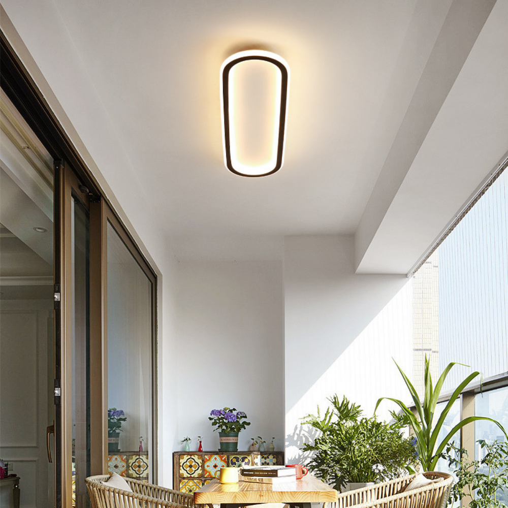 Plafondlamp Minimalistisch LED met Ovale Vorm en Ultra Dun Design