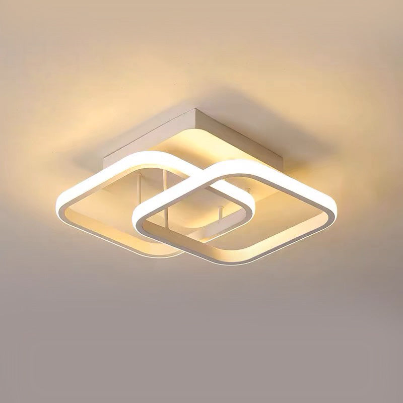 Plafondlamp Minimalistisch LED met Vloeiend Ringontwerp voor Hal en Woonkamer
