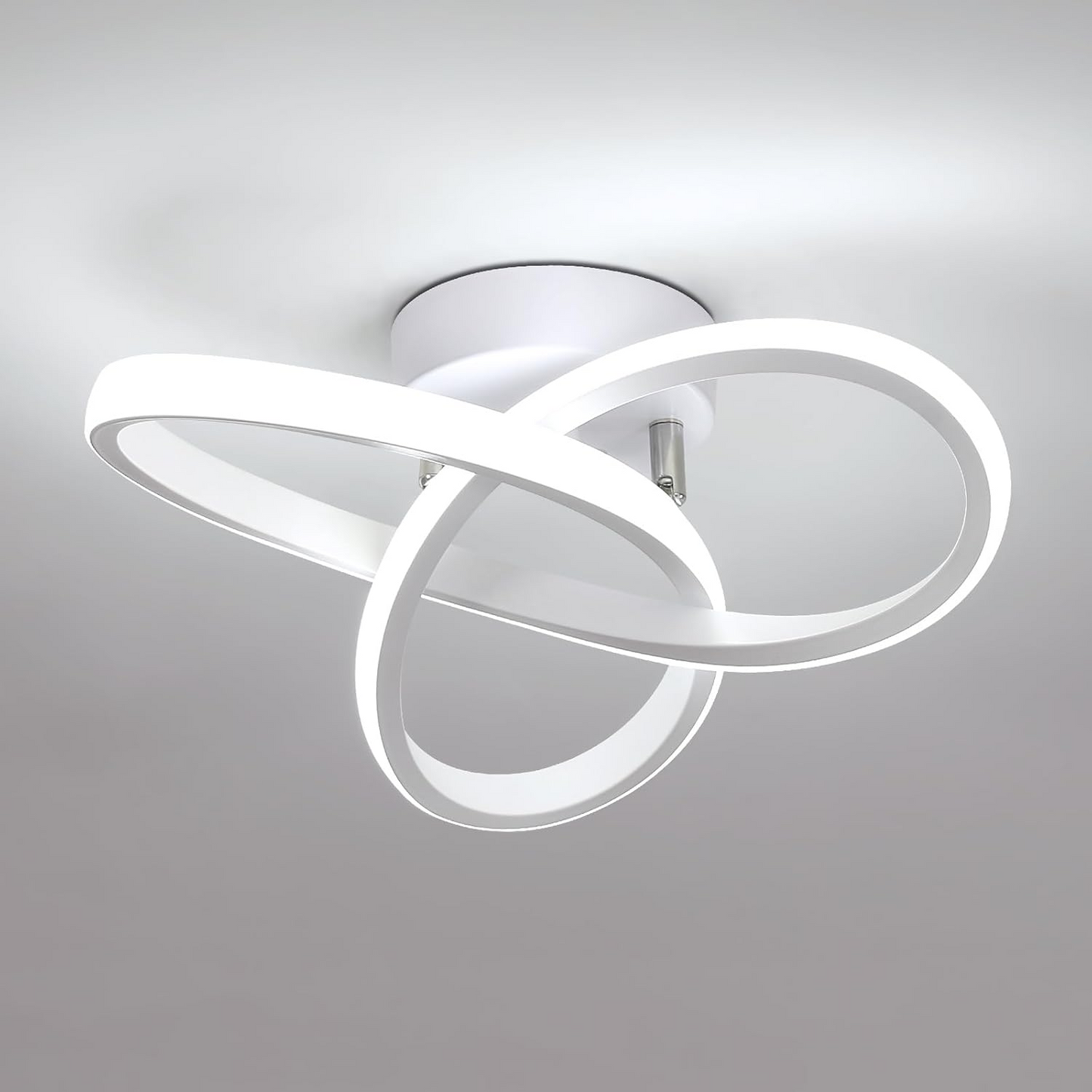 Plafondlamp Minimalistisch LED met Vloeiend Ringontwerp voor Hal en Woonkamer