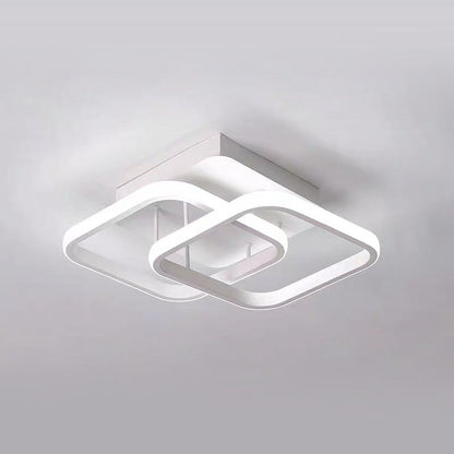 Plafondlamp Minimalistisch LED met Vloeiend Ringontwerp voor Hal en Woonkamer