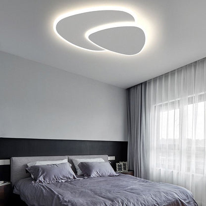 Plafondlamp Minimalistisch met Dubbele Organische Vorm en Geïntegreerde LED