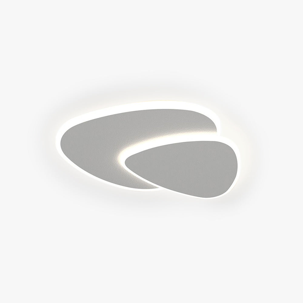 Plafondlamp Minimalistisch met Dubbele Organische Vorm en Geïntegreerde LED