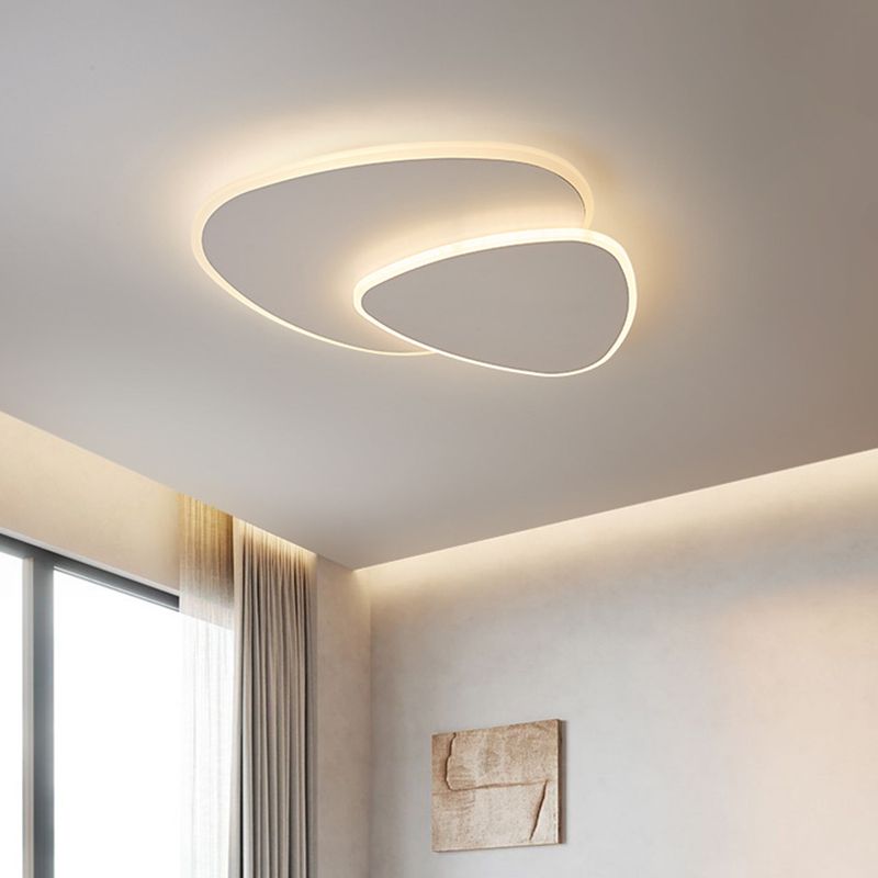 Plafondlamp Minimalistisch met Dubbele Organische Vorm en Geïntegreerde LED